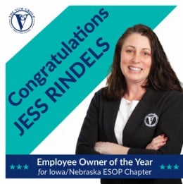 VGM’s Jess Rindels Wins Employee Owner of the Year