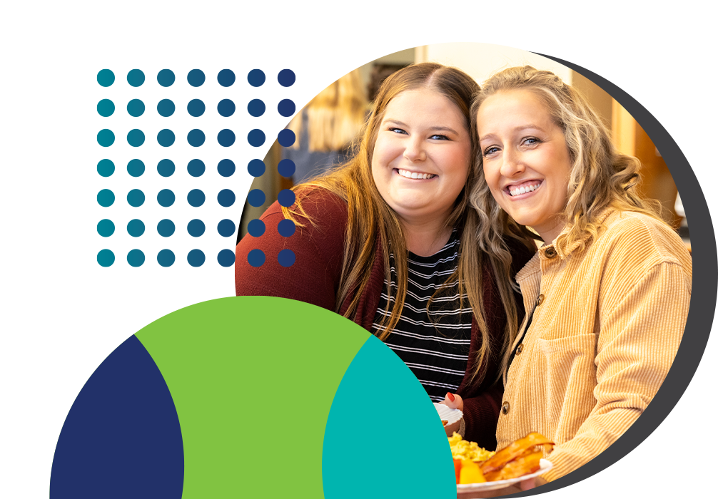 vector image of people working together in a community