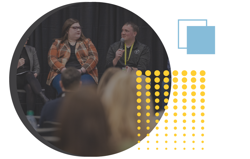 vector graphic of team working together to build a puzzle