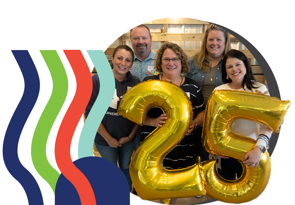 vector image of people working together in a community